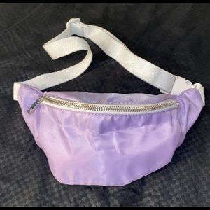 Purple Fanny Pack ; Forever 21 .